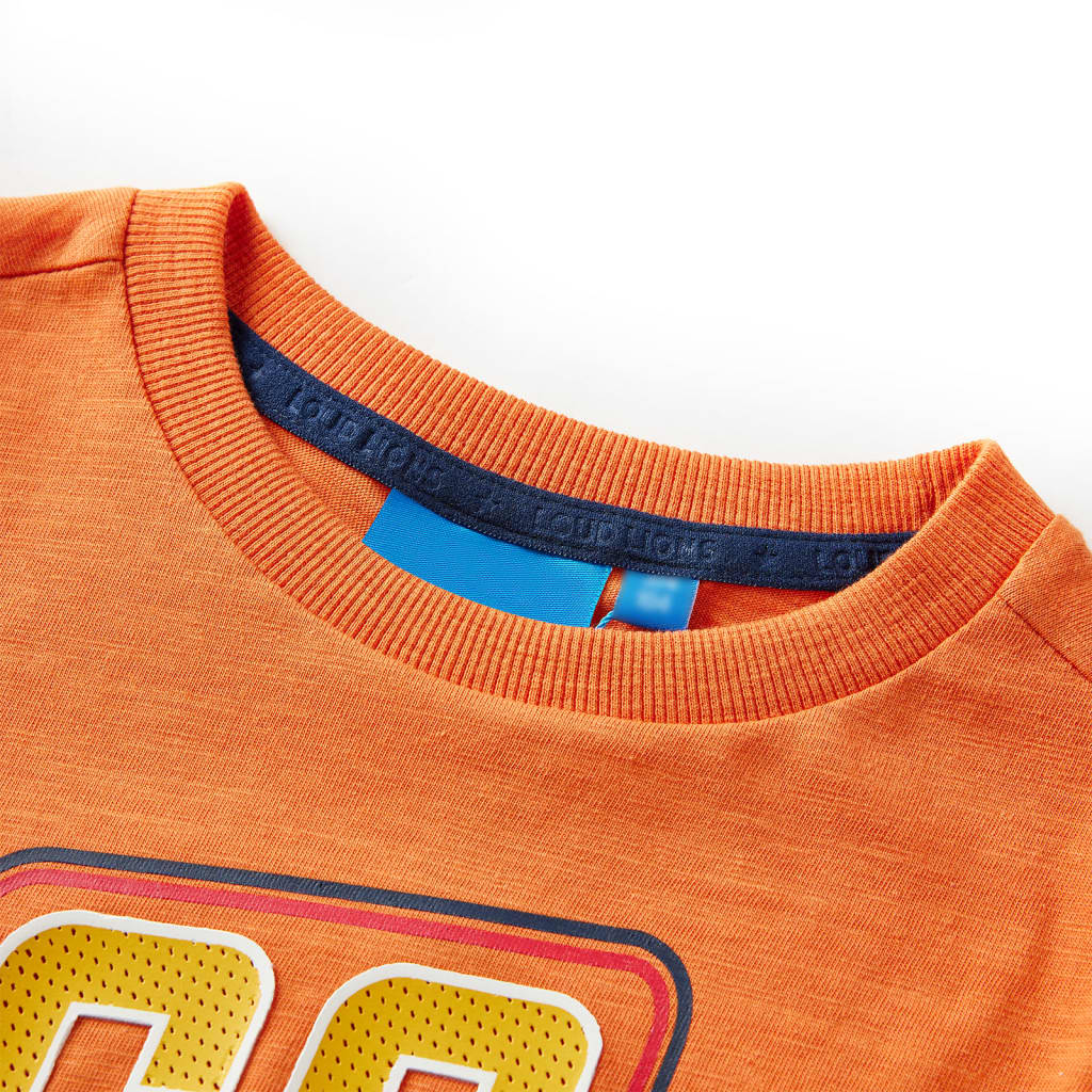 Vidaxl Child's Shirt à manches longues 140 orange foncé