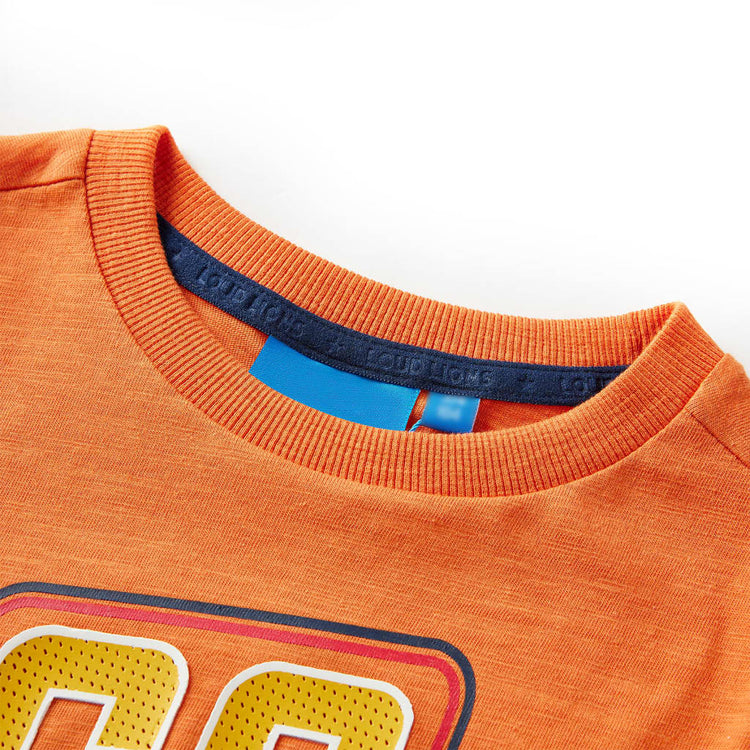 Vidaxl Child's Shirt à manches longues 140 orange foncé