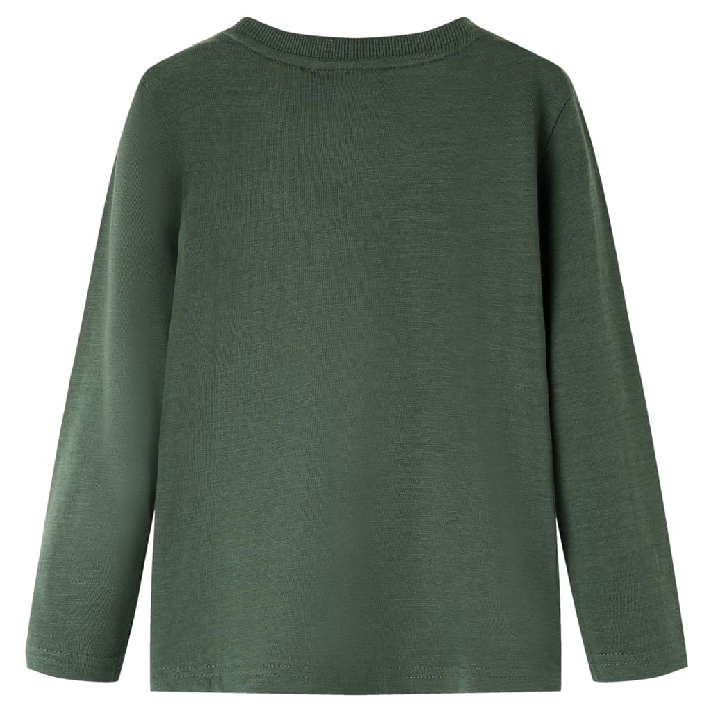 Vidaxl Child's Shirt à manches longues 116 vert foncé