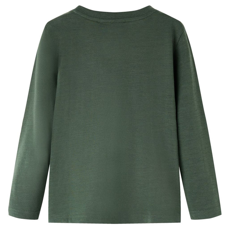 Vidaxl Child's Shirt à manches longues 128 Donkergroen