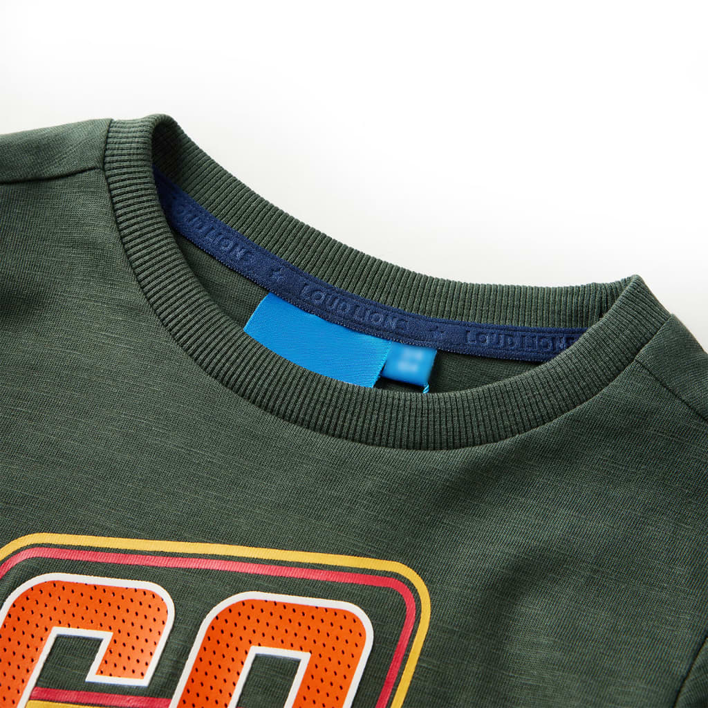 Vidaxl Child's Shirt à manches longues 128 Donkergroen