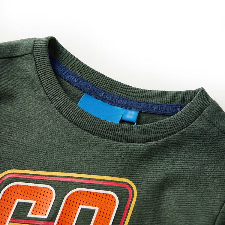 Vidaxl Child's Shirt à manches longues 128 Donkergroen