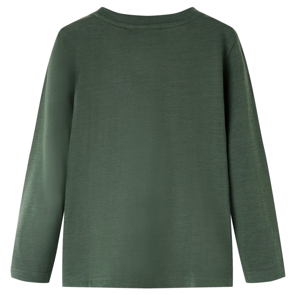Vidaxl Child's Shirt à manches longues 140 vert foncé