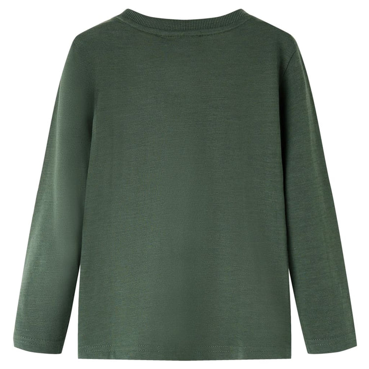 Vidaxl Child's Shirt à manches longues 140 vert foncé