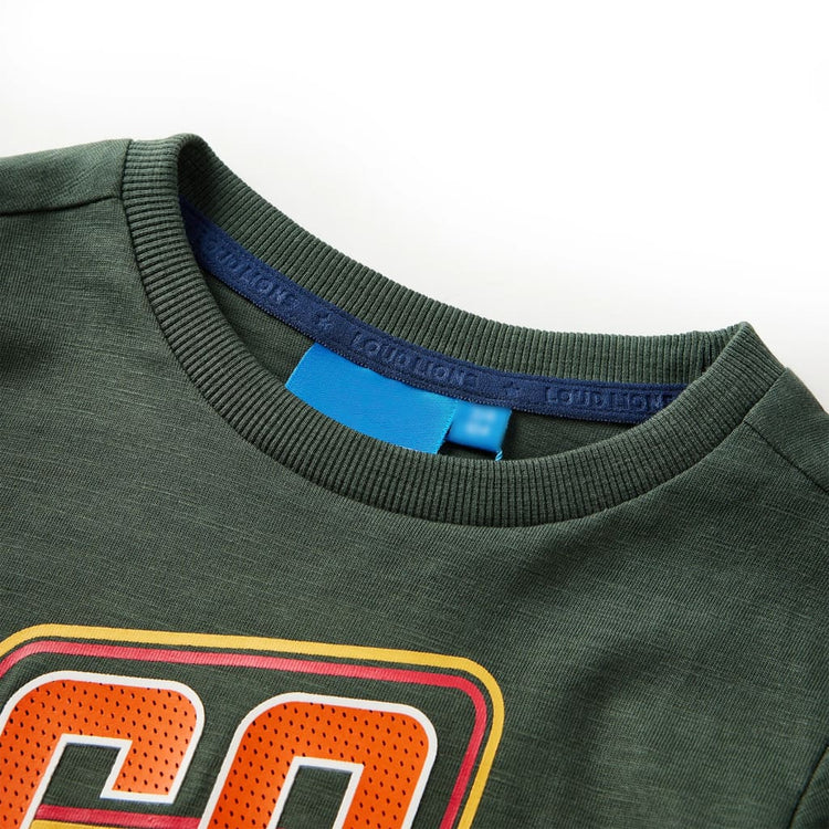 Vidaxl Child's Shirt à manches longues 140 vert foncé