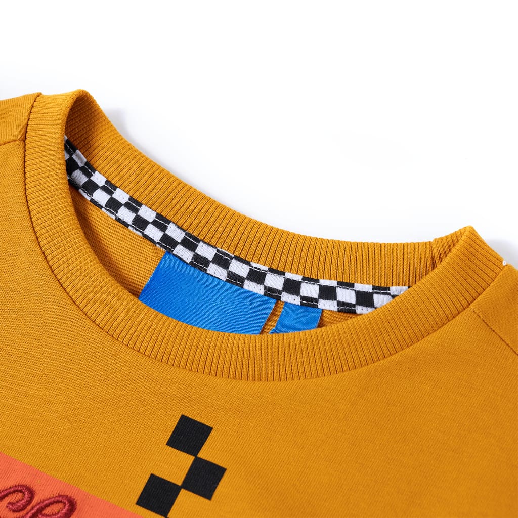 Vidaxl Children's Shirt avec manches longues 92 Ochère -colored