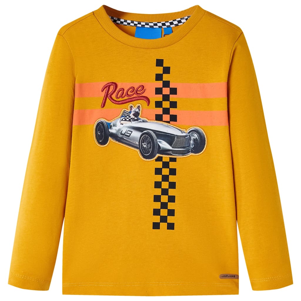 Vidaxl Children's Shirt à manches longues 116 Ochère -colored