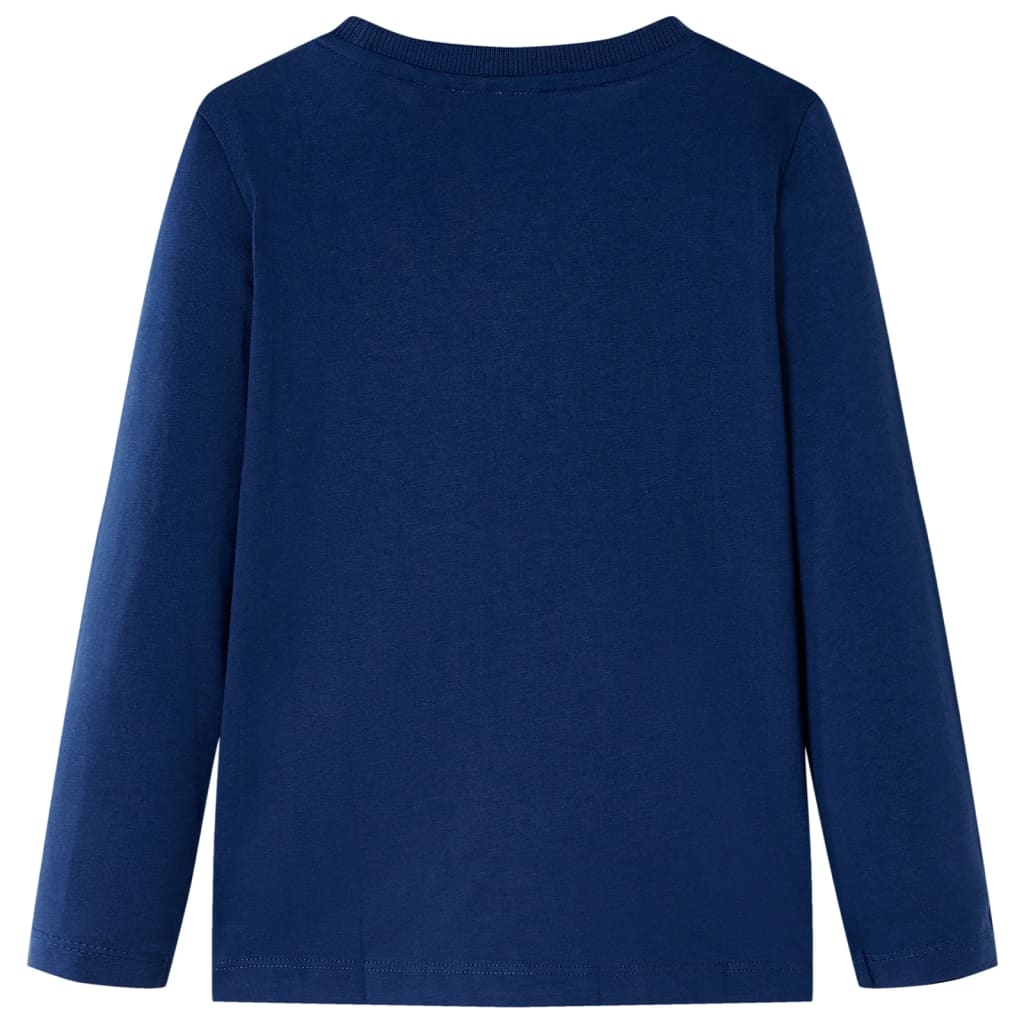 Vidaxl Child's Shirt à manches longues 92 bleu marine