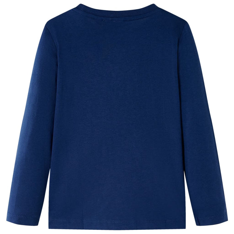 Vidaxl Child's Shirt à manches longues 104 bleu marine