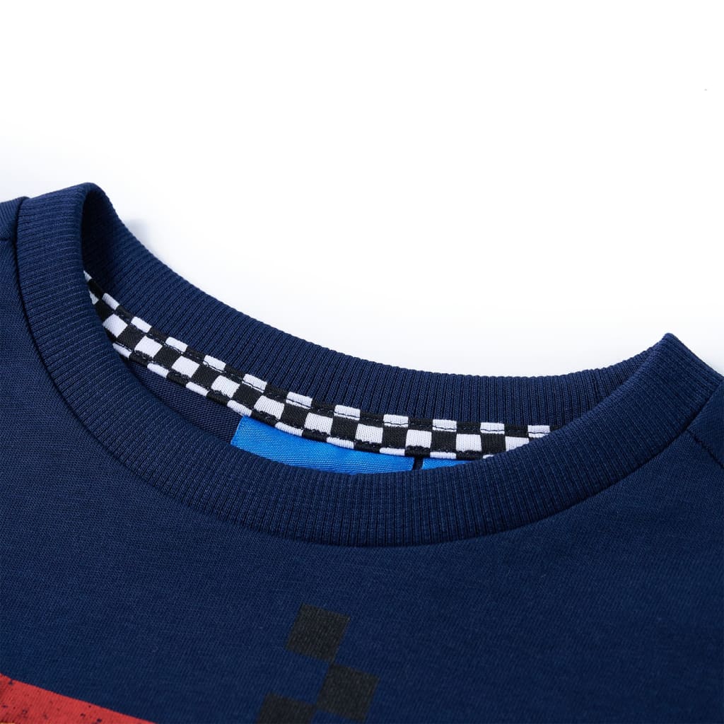 Vidaxl Child's Shirt à manches longues 104 bleu marine