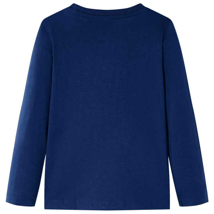 Vidaxl Child's Shirt à manches longues 140 bleu marine
