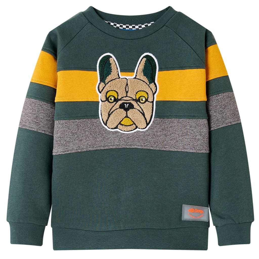 Vidaxl Pull pour enfants 128 vert foncé