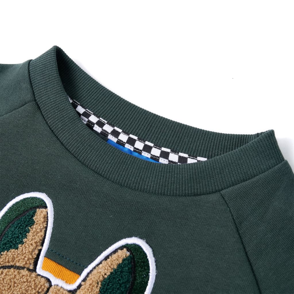Vidaxl Pull pour enfants 128 vert foncé