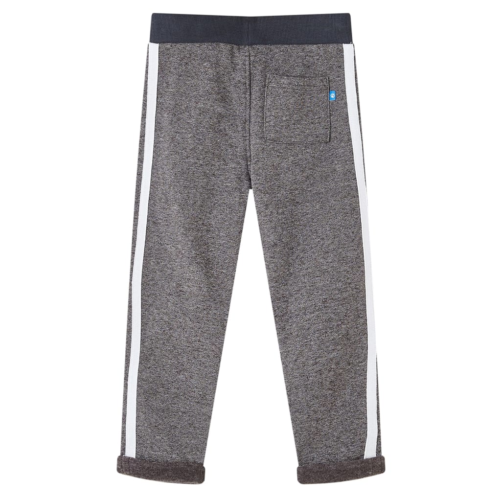 Vidaxl pantalon de jogging pour enfants 92 gris foncé mixte