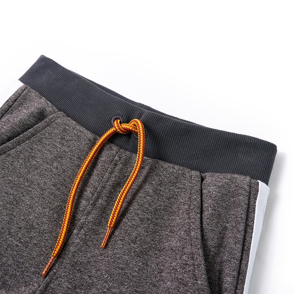 Vidaxl pantalon de jogging pour enfants 92 gris foncé mixte