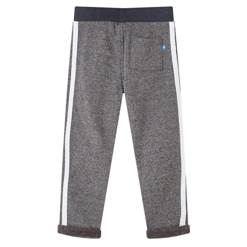 Vidaxl pantalon de jogging pour enfants 116 gris foncé mixte