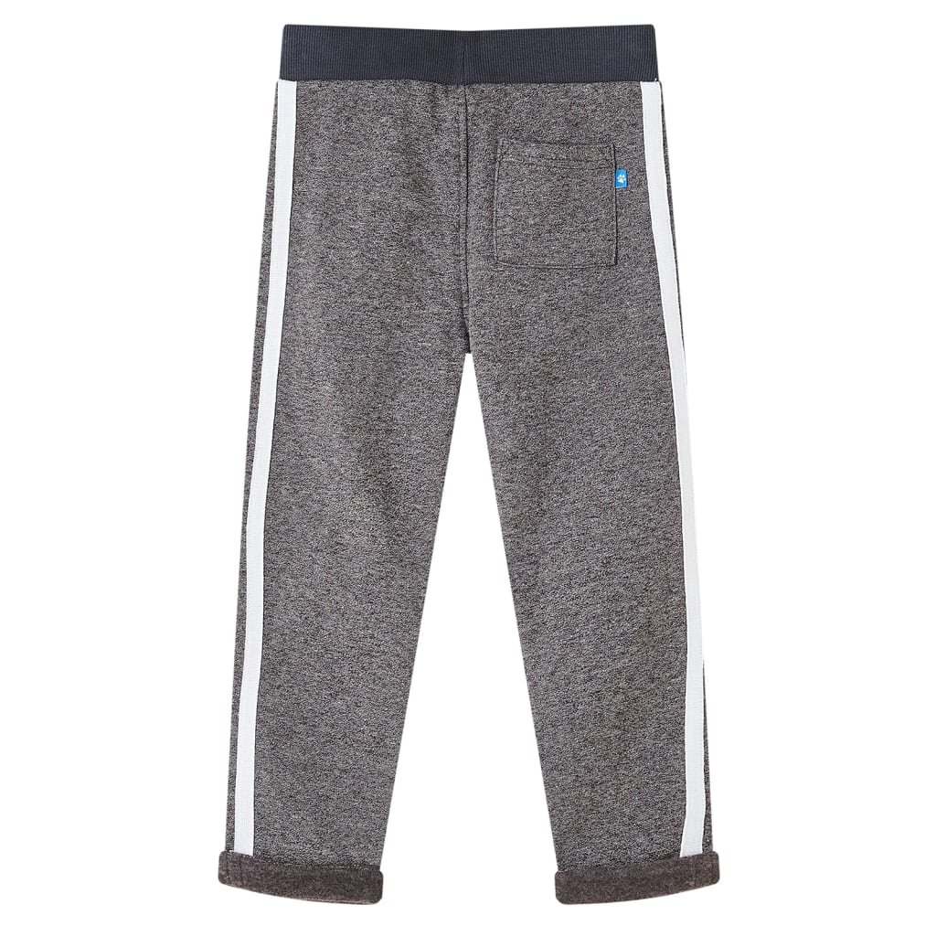 Vidaxl pantalon de jogging pour enfants 140 gris foncé mixte