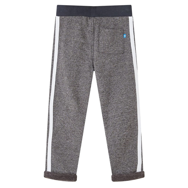 Vidaxl pantalon de jogging pour enfants 140 gris foncé mixte