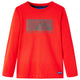 Vidaxl Child's Shirt à manches longues 116 rouge