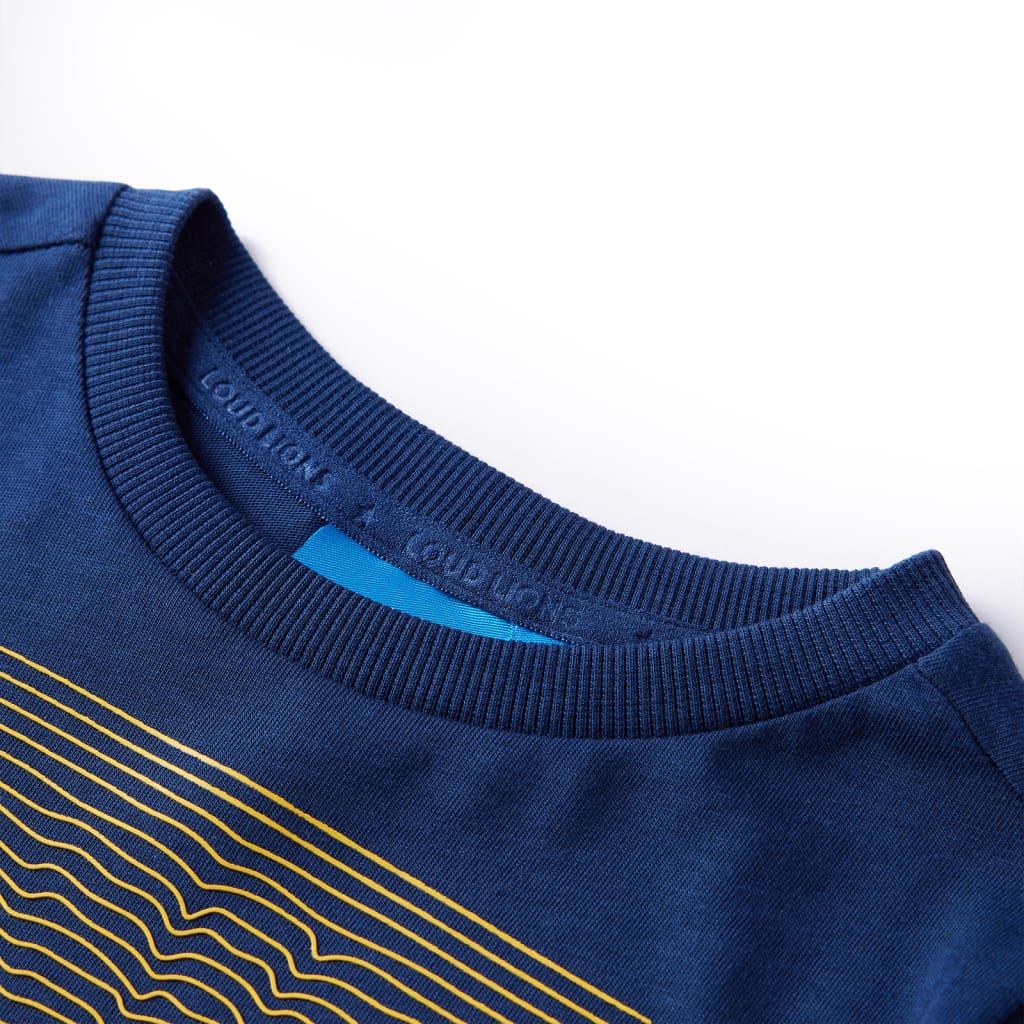 Vidaxl Child's Shirt à manches longues 92 bleu marine