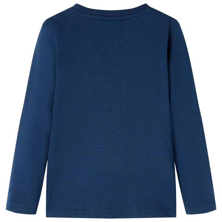 Vidaxl Child's Shirt à manches longues 116 bleu marine
