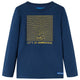 Vidaxl Child's Shirt à manches longues 128 bleu marine