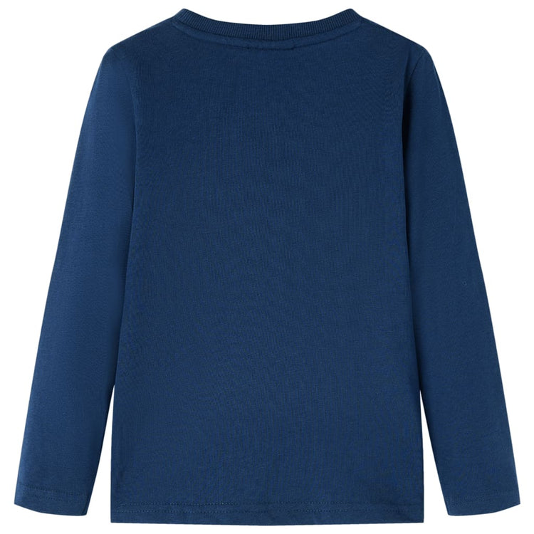 Vidaxl Child's Shirt à manches longues 140 bleu marine