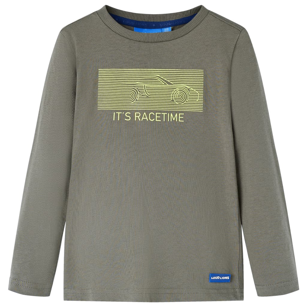 Vidaxl Child's Shirt avec manches longues 140 kack -colored