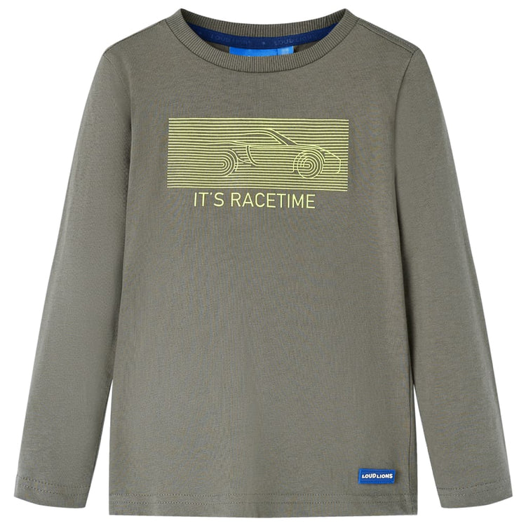 Vidaxl Child's Shirt avec manches longues 140 kack -colored