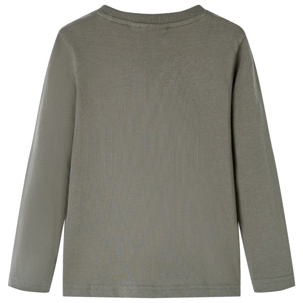Vidaxl Child's Shirt avec manches longues 140 kack -colored