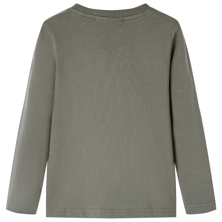 Vidaxl Child's Shirt avec manches longues 140 kack -colored