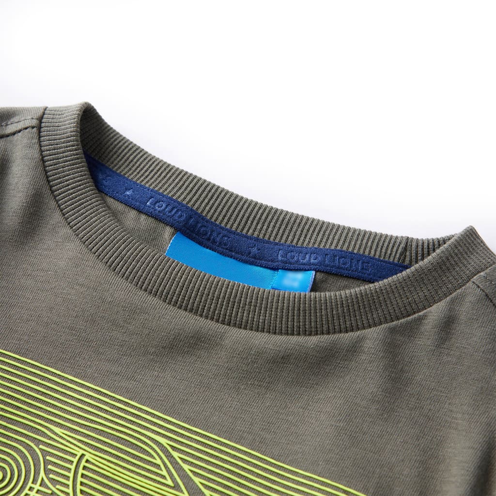 Vidaxl Child's Shirt avec manches longues 140 kack -colored