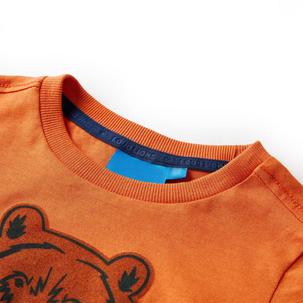 Vidaxl Children's Shirt à manches longues 116 Donkeroranje
