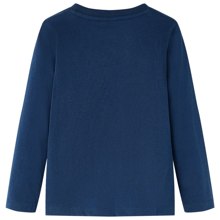 Vidaxl Child's Shirt à manches longues 92 bleu marine