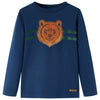 Vidaxl Child's Shirt à manches longues 116 bleu marine
