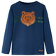 Vidaxl Child's Shirt à manches longues 116 bleu marine