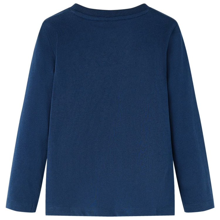 Vidaxl Child's Shirt à manches longues 116 bleu marine