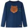 Vidaxl Child's Shirt à manches longues 128 bleu marine