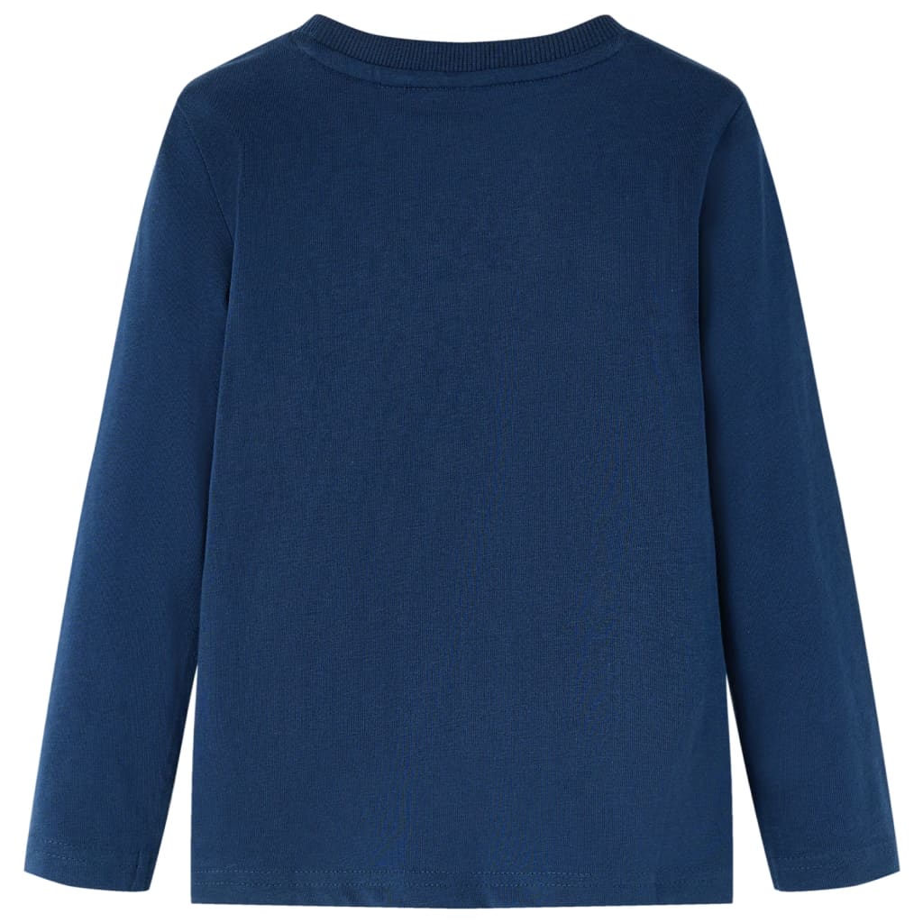 Vidaxl Child's Shirt à manches longues 128 bleu marine