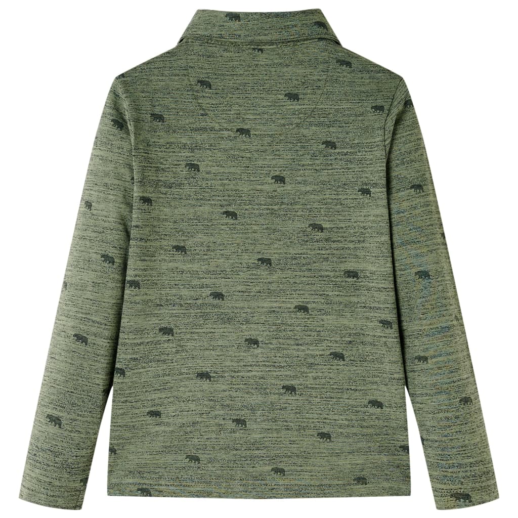 Vidaxl Child's Shirt 116 mixte kaki -colored