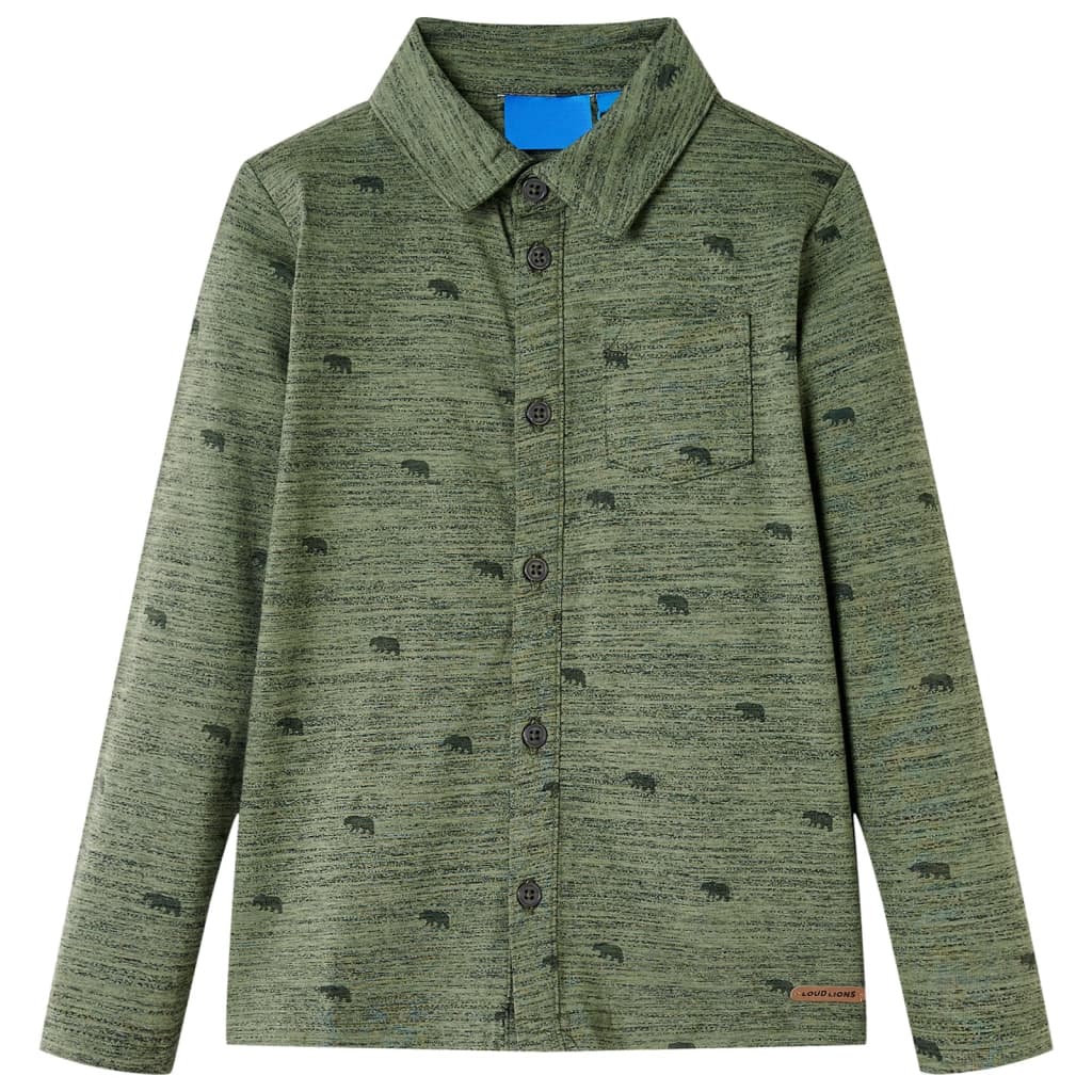 Vidaxl Child's Shirt 140 mixte kakik colored