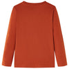Vidaxl Child's Shirt avec manches longues 92 Rust Light -Colored