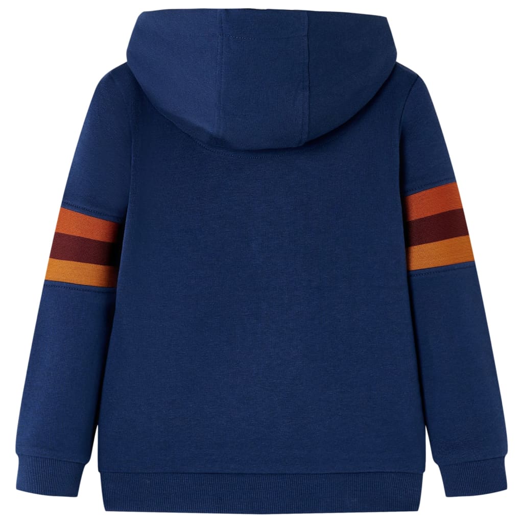 Pull pour enfants vidaxl avec capuche 104 bleu marine