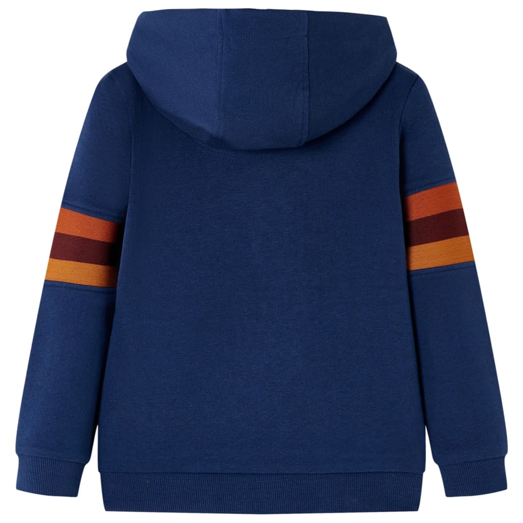 Pull pour enfants vidaxl avec capuche 128 bleu marine