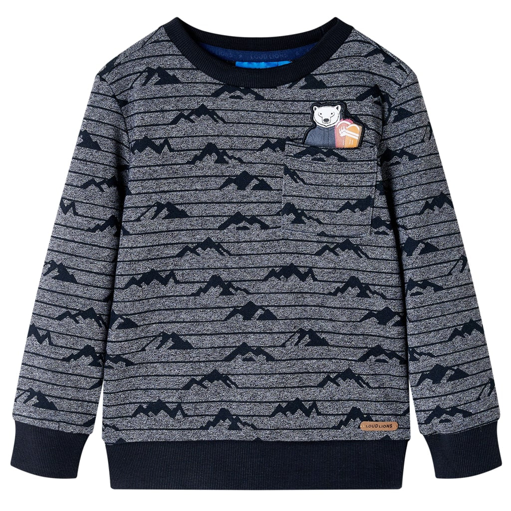 Vidaxl Pull pour enfants 92 Bleu marine mixte