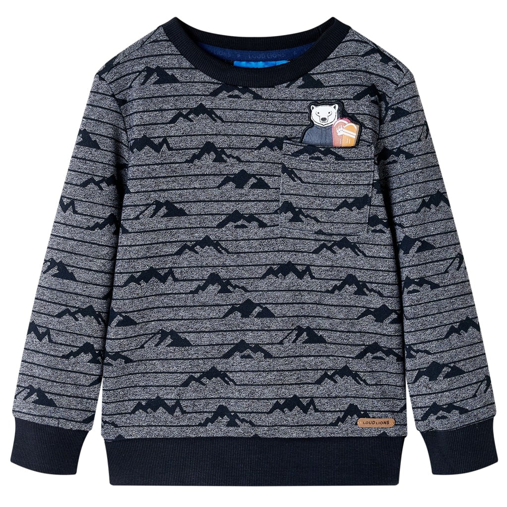 Pull pour enfants Vidaxl 140 bleu marine mixte
