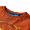 Vidaxl Child's Shirt avec manches longues 92 Rust Light -Colored