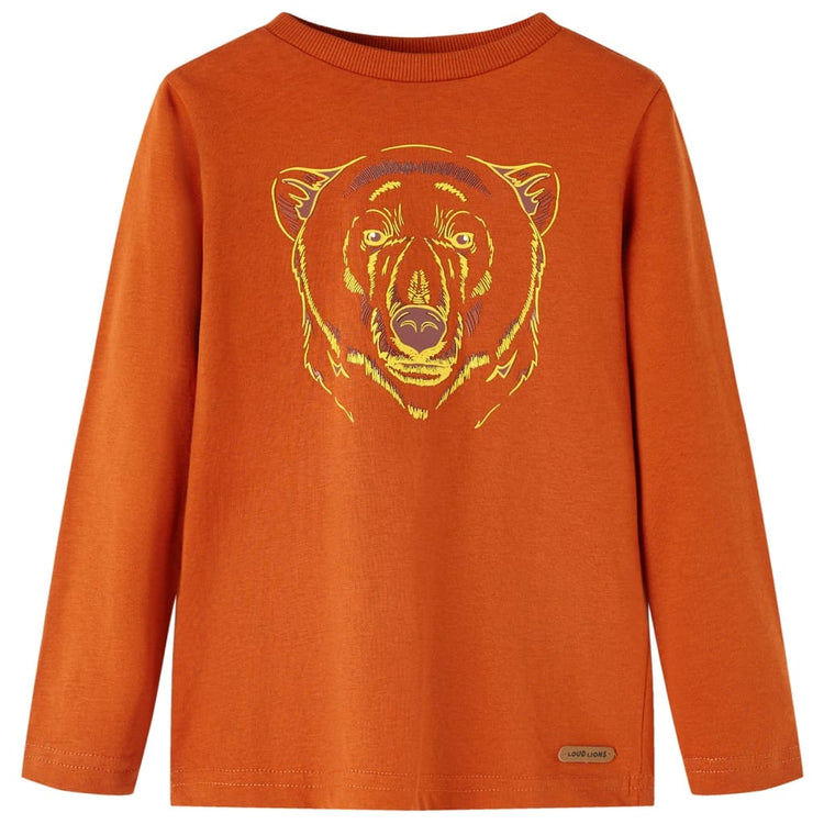 Vidaxl Children's Shirt à manches longues 104 légèrement rouille -colored