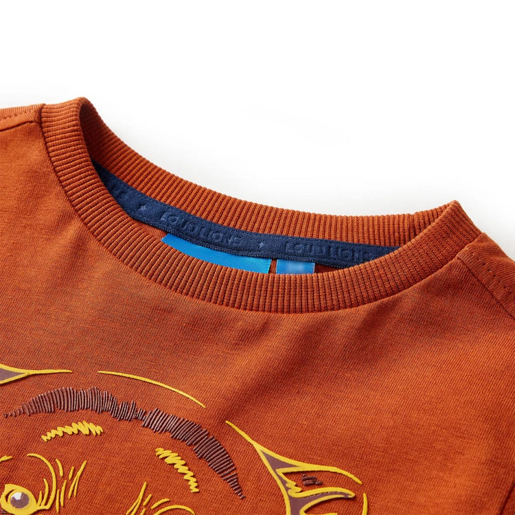 Vidaxl Children's Shirt à manches longues 104 légèrement rouille -colored