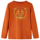 Vidaxl Child's Shirt à manches longues 128 Rust légère -colored